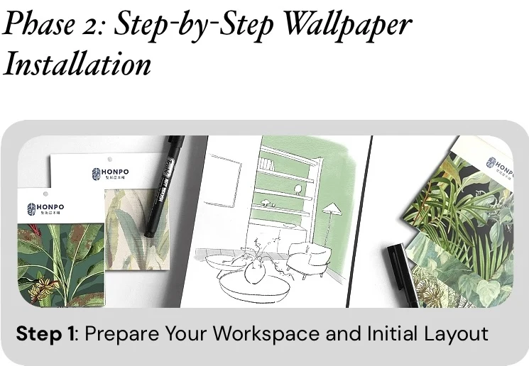 wallpaper installation step